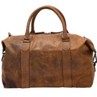 GYM BUFF DUFFEL BAG | Cognac Leather - Image 2