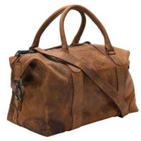 GYM BUFF DUFFEL BAG | Cognac Leather
