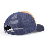 CORK TRUCKER CAP NAVY COTTON VISOR - Image 3