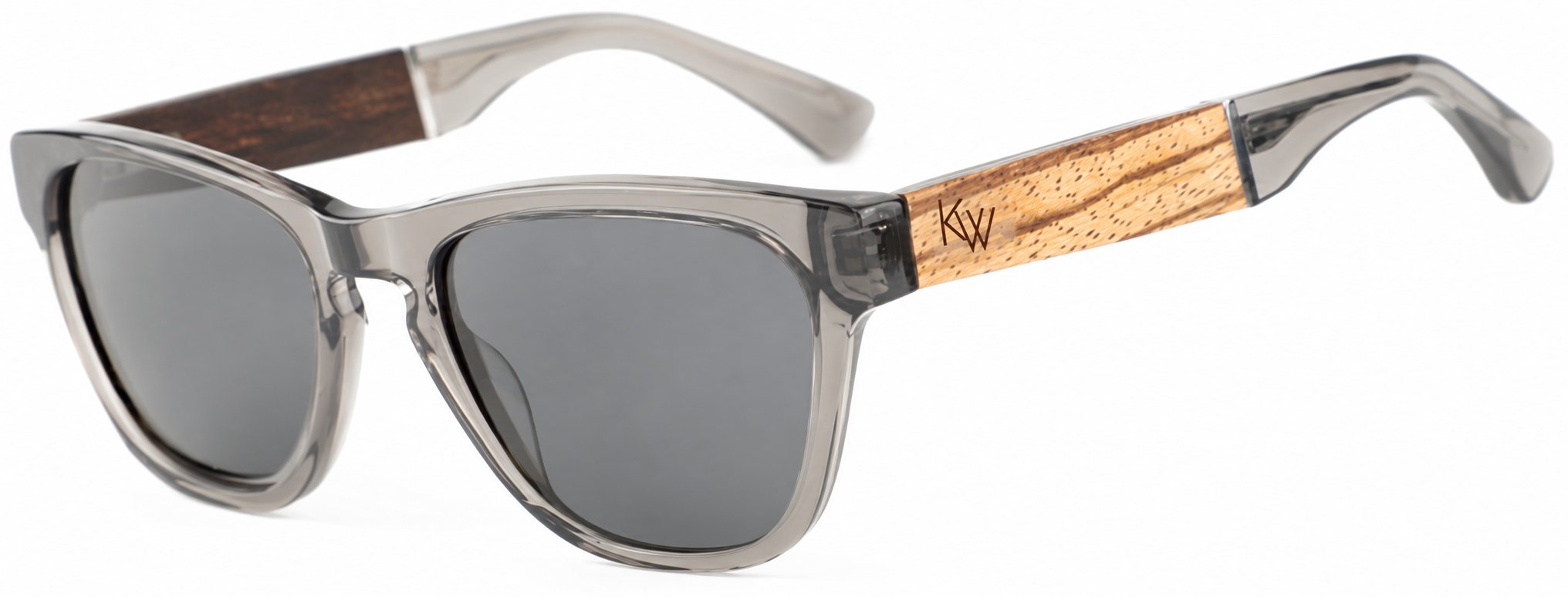 BARCELONA | Crystal Grey Acetate Sunglasses - Image 2