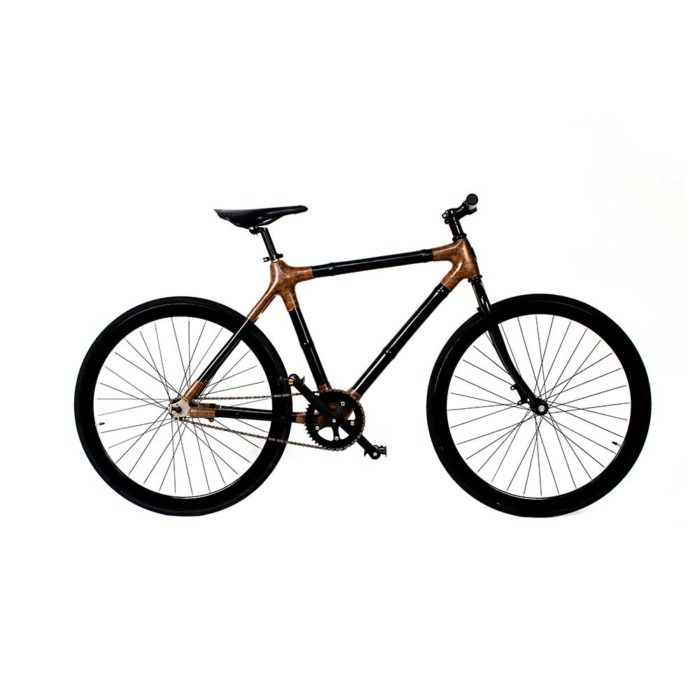 Fixie Black Bamboo Bicycle