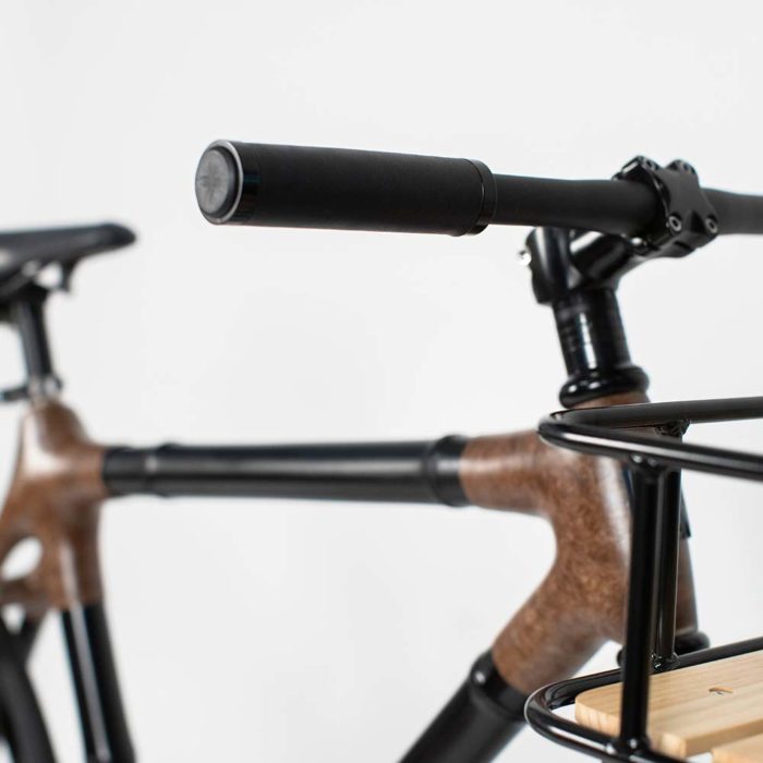Fixie Black Bamboo Bicycle - Image 4