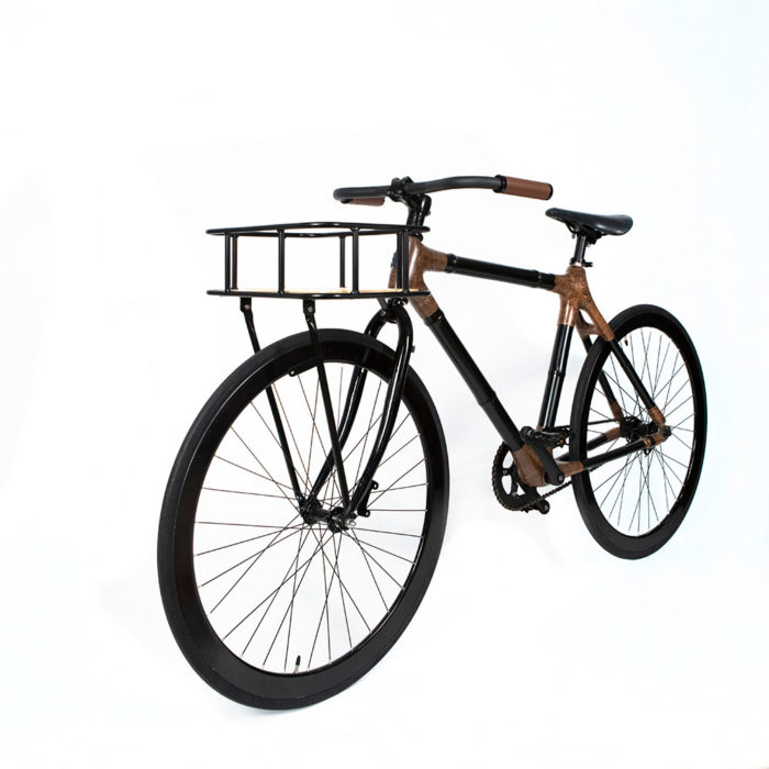 Fixie Black Bamboo Bicycle - Image 3