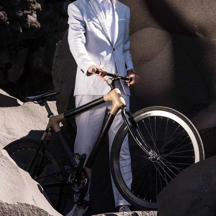 Fixie Black Bamboo Bicycle - Image 13