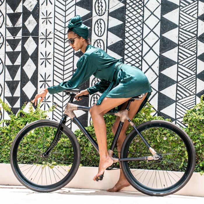 Fixie Black Bamboo Bicycle - Image 14