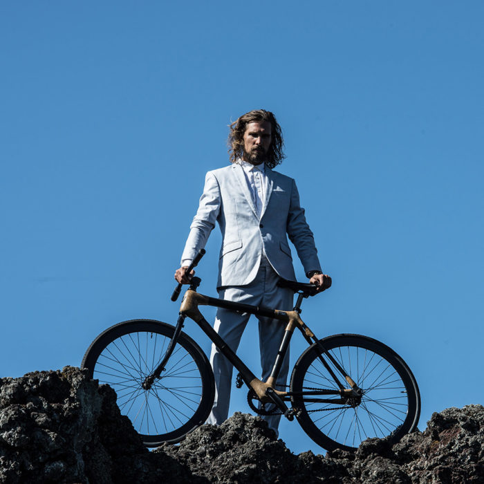 Fixie Black Bamboo Bicycle - Image 16