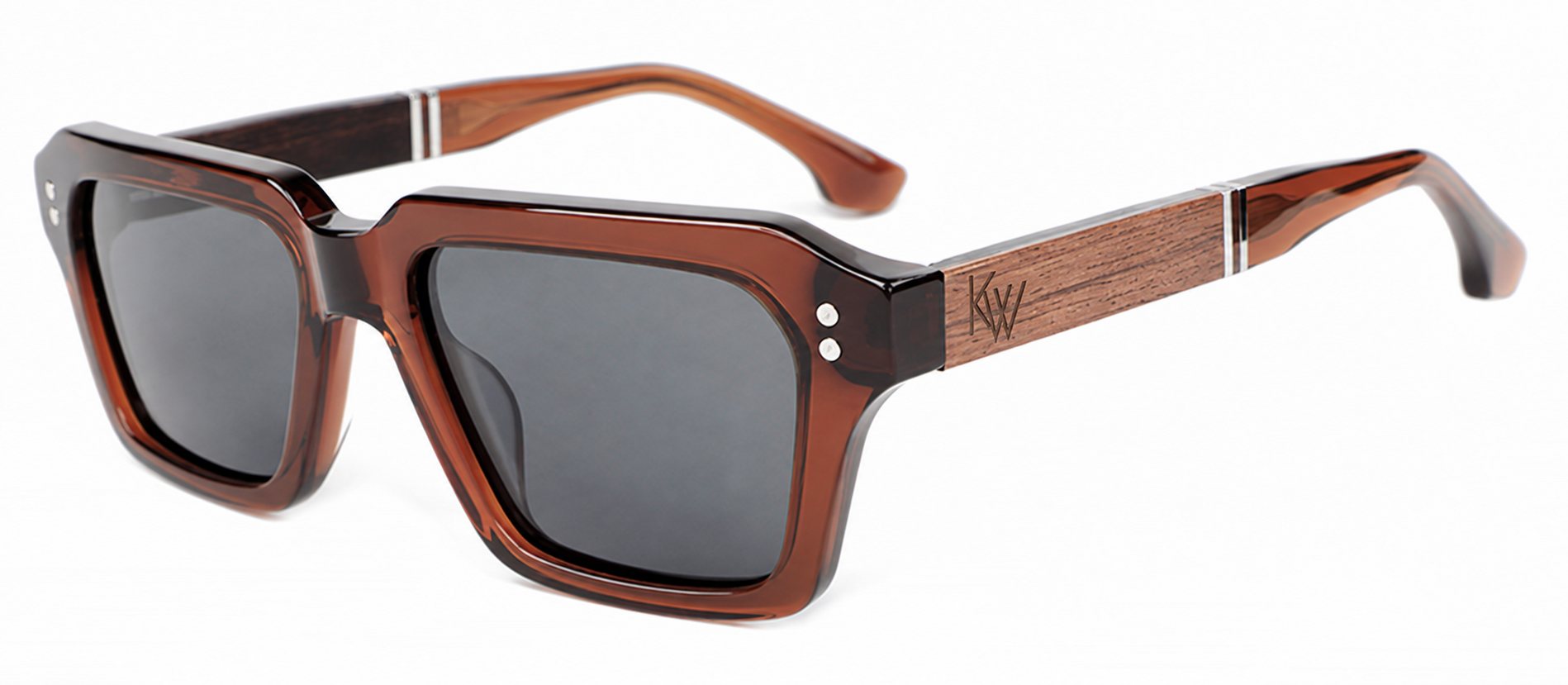 COPENHAGEN | Caramel Brown Acetate Sunglasses - Image 2