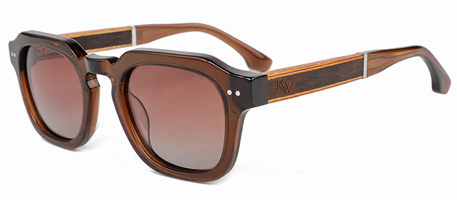 TOKYO | Crystal Coffee Acetate Sunglasses - Image 2